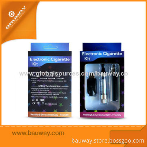 Top Coil eGo E Cigarette CE4 Blister Kit, 510 Colorful Drip Tips, 650/900/1,100mAh Battery Capacity